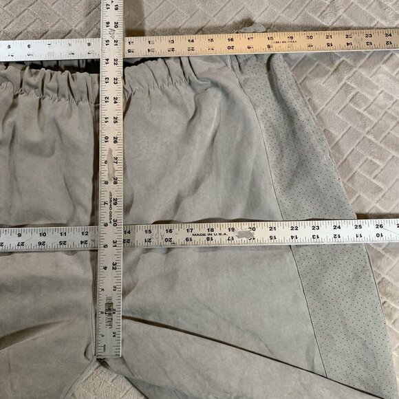 Perry Ellis America Mens XL Activewear Pants Gray Faux Suede Breathable Straight - Picture 6 of 11